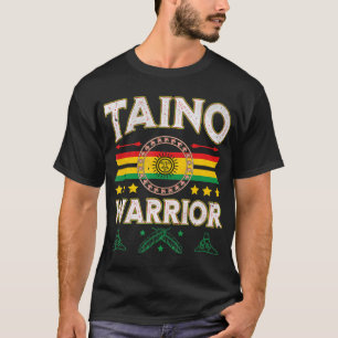 Taino Warrior Flag Indianer Arawak Boriken  T-Shirt
