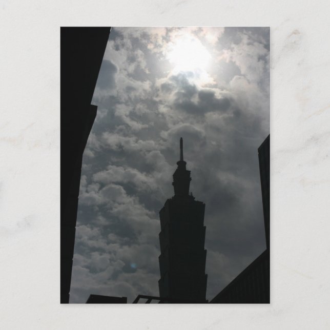 Taipei 101 Gebäude, Taipei, Taiwan Postkarte (Vorderseite)