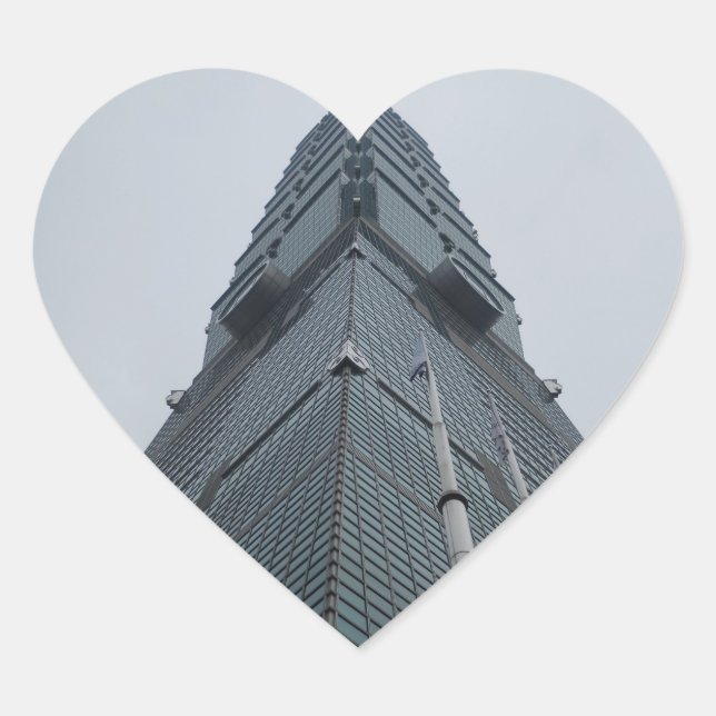 Taipei 101 Heart Sticker (Vorderseite)
