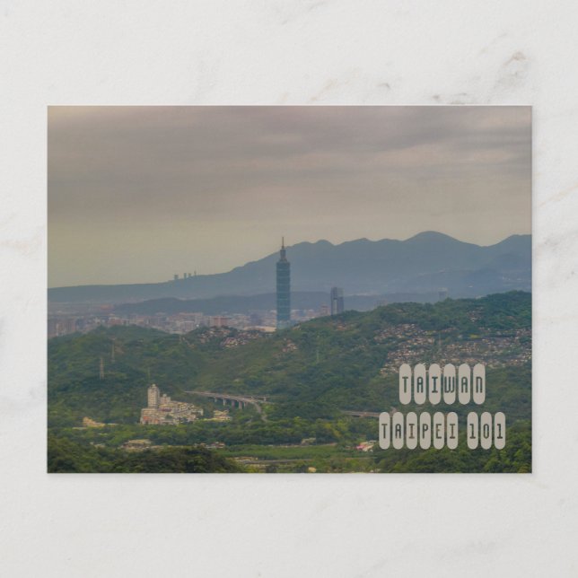 Taipei 101 in Taiwan Postkarte (Vorderseite)