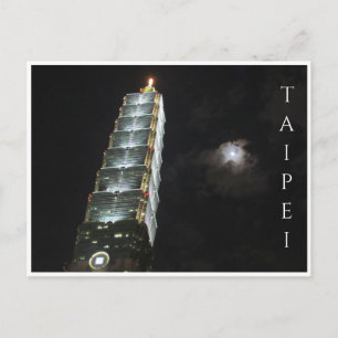 Taipei 101 Nacht Postkarte