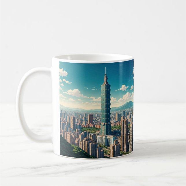 Taipei 101 Taiwan Kaffeetasse (Links)
