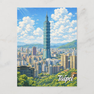 Taipei 101 Taiwan Postkarte