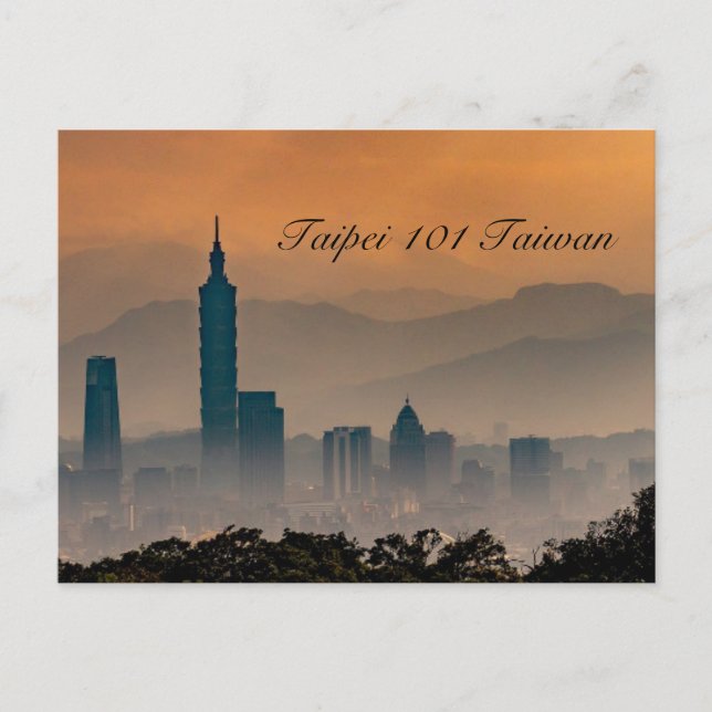 Taipei 101 Taiwan Postkarte (Vorderseite)