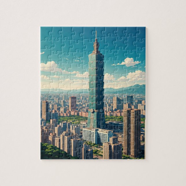 Taipei 101 Taiwan Puzzle (Vertikal)