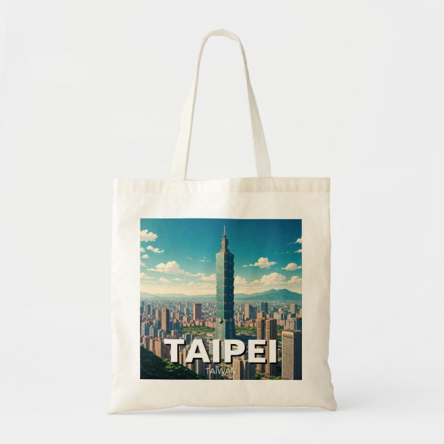 Taipei 101 Taiwan Tragetasche (Vorne)