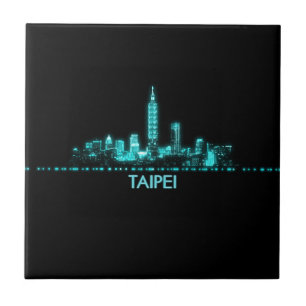 Taipei-Skyline Fliese