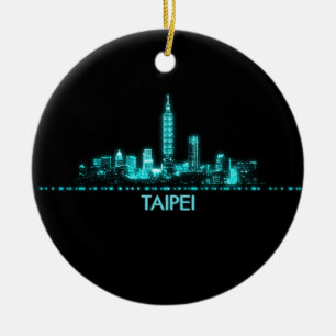 Taipei Skyline Keramik Ornament