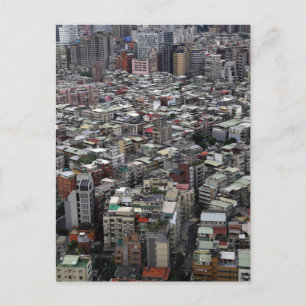 Taipei Stadt Taiwan aus der Luft Postkarte