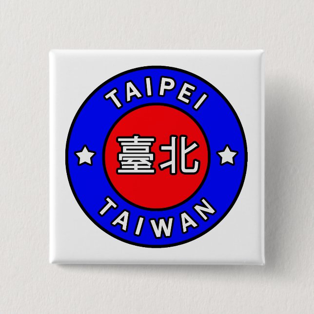 Taipei Taiwan Button (Vorderseite)