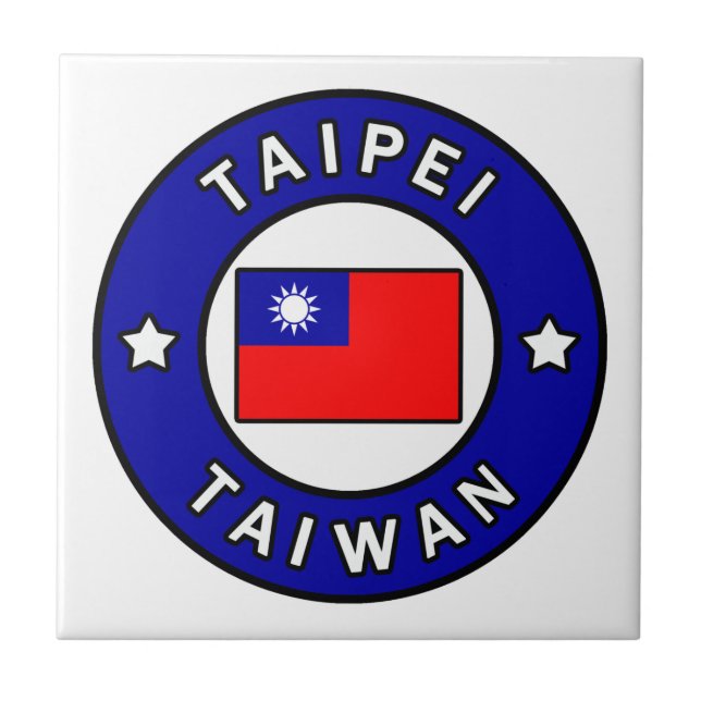 Taipei Taiwan Fliese (Vorderseite)