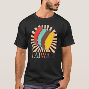 Taipei Taiwan Karte Chinesisch Taiwanisch Land fre T-Shirt
