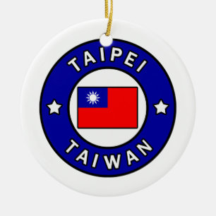 Taipei Taiwan Keramik Ornament