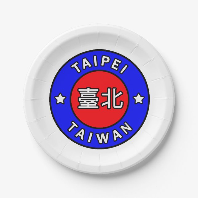 Taipei Taiwan Pappteller (Vorderseite)
