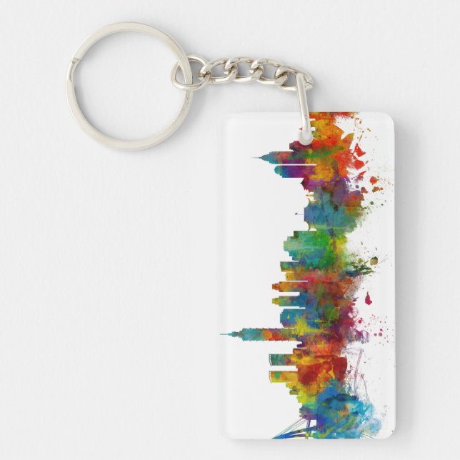 Taipei Taiwan Skyline Schlüsselanhänger (Vorderseite)