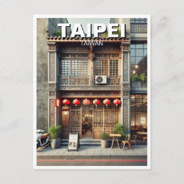 Taipei Taiwan Stophouse-Schaufenster Postkarte