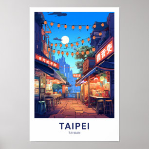Taipei Taiwan Travel Print Poster