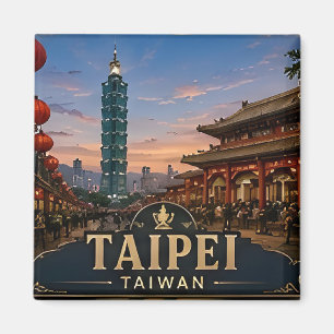 🏙️ Taipei Taiwan Urlaubserinnerung Für Reisende � Magnet