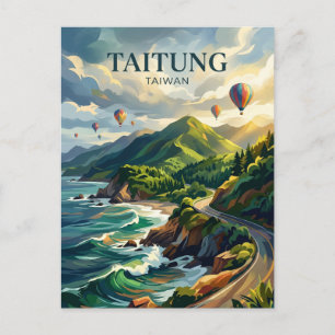 Taitung City Taiwan Postkarte