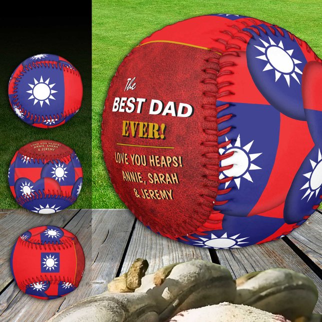 Taiwan Bester Vater, patriotische taiwanesische Fl Baseball (Von Creator hochgeladen)