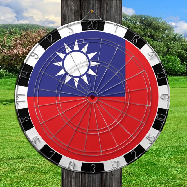 Taiwan Dartboard, Spielbrett, taiwanesische Flagge Dartscheibe (Von Creator hochgeladen)