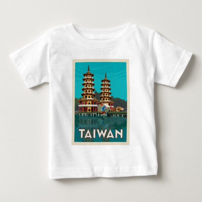 Taiwan | Dragon und Tiger Pagodas Baby T-shirt (Vorderseite)