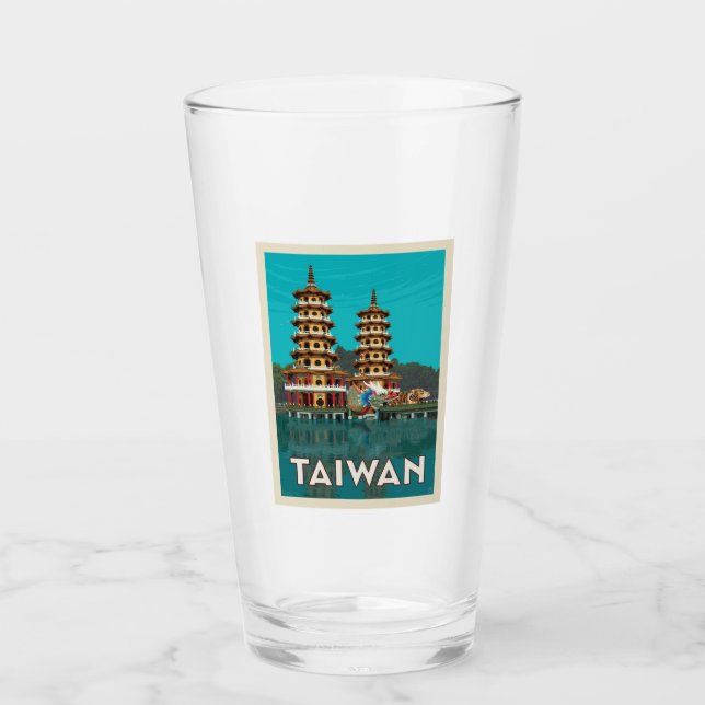 Taiwan | Dragon und Tiger Pagodas Glas (Vorderseite)