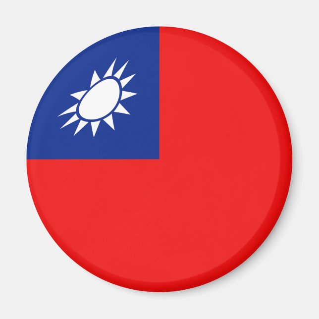 Taiwan Fisheye Flag Magnet (Vorne)