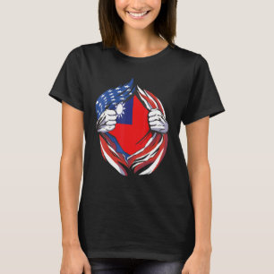 Taiwan Flag American Stolz auf meine taiwanesische T-Shirt