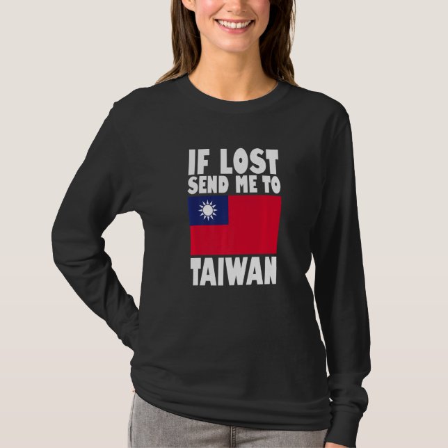 Taiwan Flag Design  If lost send me to Taiwan Prem T-Shirt (Vorderseite)