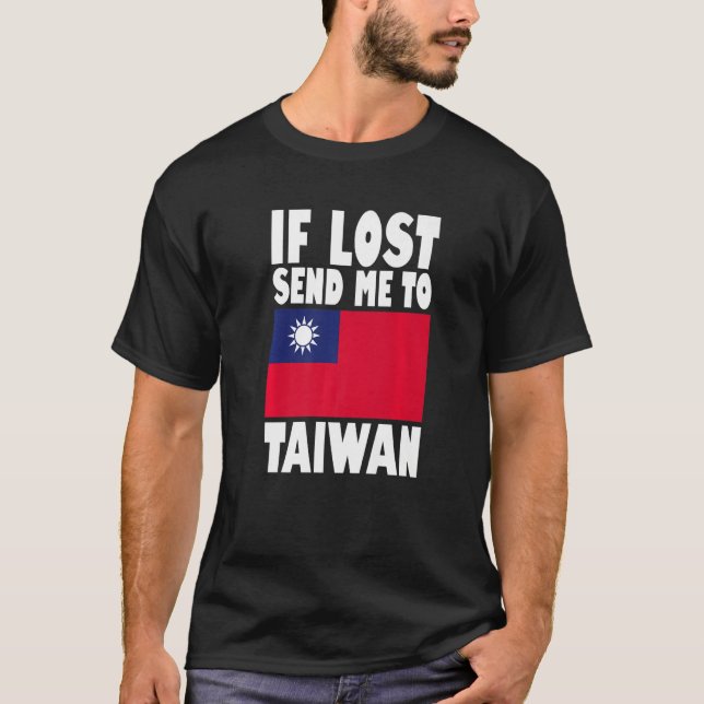 Taiwan Flag Design  If lost send me to Taiwan Prem T-Shirt (Vorderseite)
