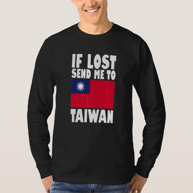 Taiwan Flag Design  If lost send me to Taiwan Prem T-Shirt (Vorderseite)