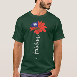 Taiwan Flag Sunflower Vintag taiwanesisch Lover Ta T-Shirt