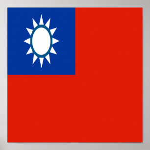 Taiwan Flag Taiwanische Land Zuhause Pride Strong Poster