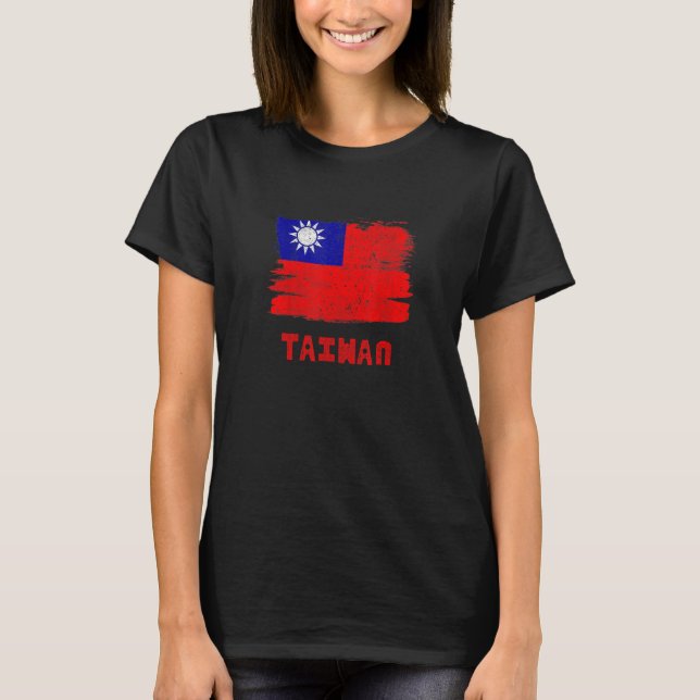 TAIWAN Flag Vintage  Women T-Shirt (Vorderseite)