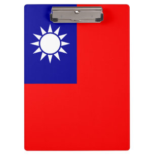 Taiwan-Flagge 台灣國旗 Republik China, Táiwān Guóqí Klemmbrett