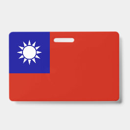 Taiwan-Flagge Ausweis