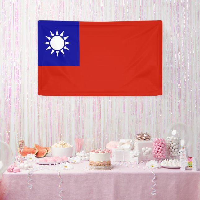 Taiwan-Flagge Banner (Party)