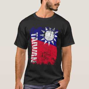 Taiwan-Flagge beängstigend Taiwan T-Shirt