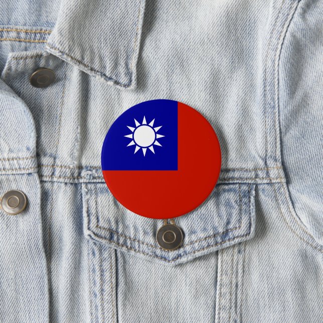 Taiwan-Flagge Button (Beispiel)