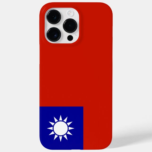 Taiwan-Flagge Case-Mate iPhone Hülle (Rückseite)
