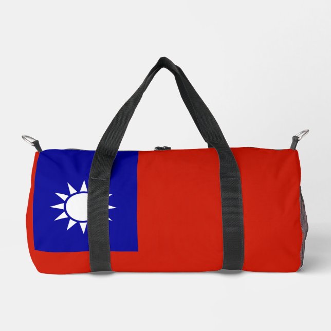 Taiwan-Flagge Duffle Bag (Vorderseite)