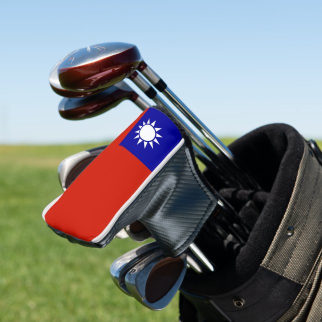 Taiwan-Flagge Golf Headcover (In Situ)