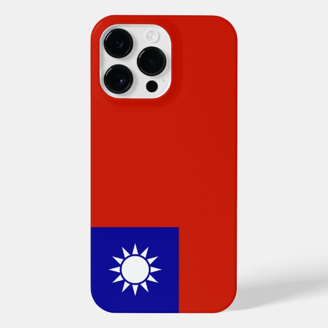 Taiwan-Flagge iPhone Hülle (Rückseite)