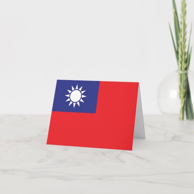 Taiwan-Flagge Karte (Vorderseite)