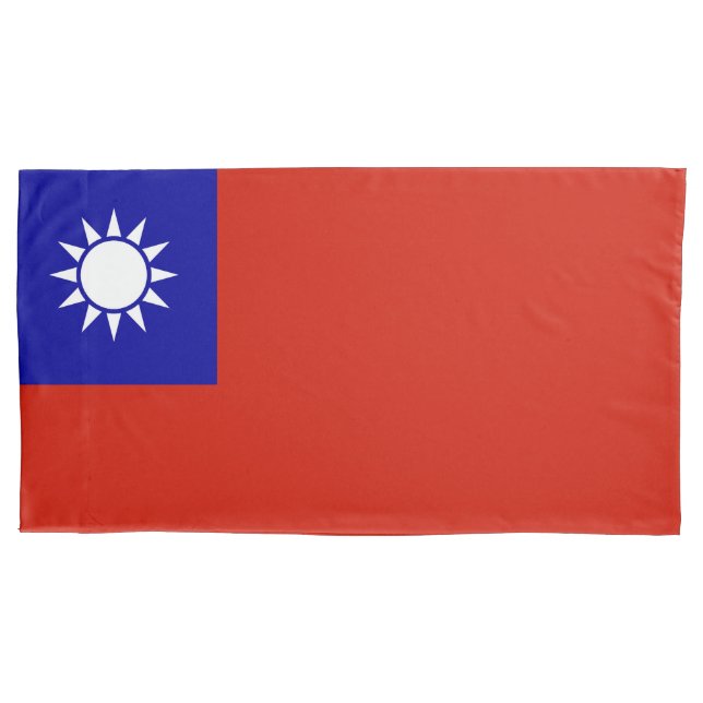 Taiwan-Flagge Kissenbezug (Vorderseite)
