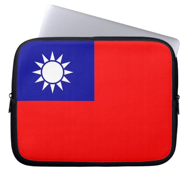 Taiwan-Flagge - Laptop-Sieb Laptopschutzhülle (Vorderseite)