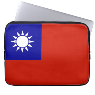 Taiwan-Flagge Laptopschutzhülle
