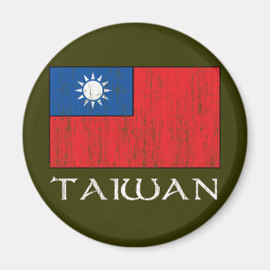Taiwan-Flagge Magnet