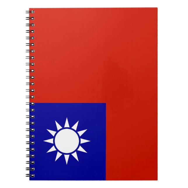 Taiwan-Flagge Notizblock (Vorderseite)